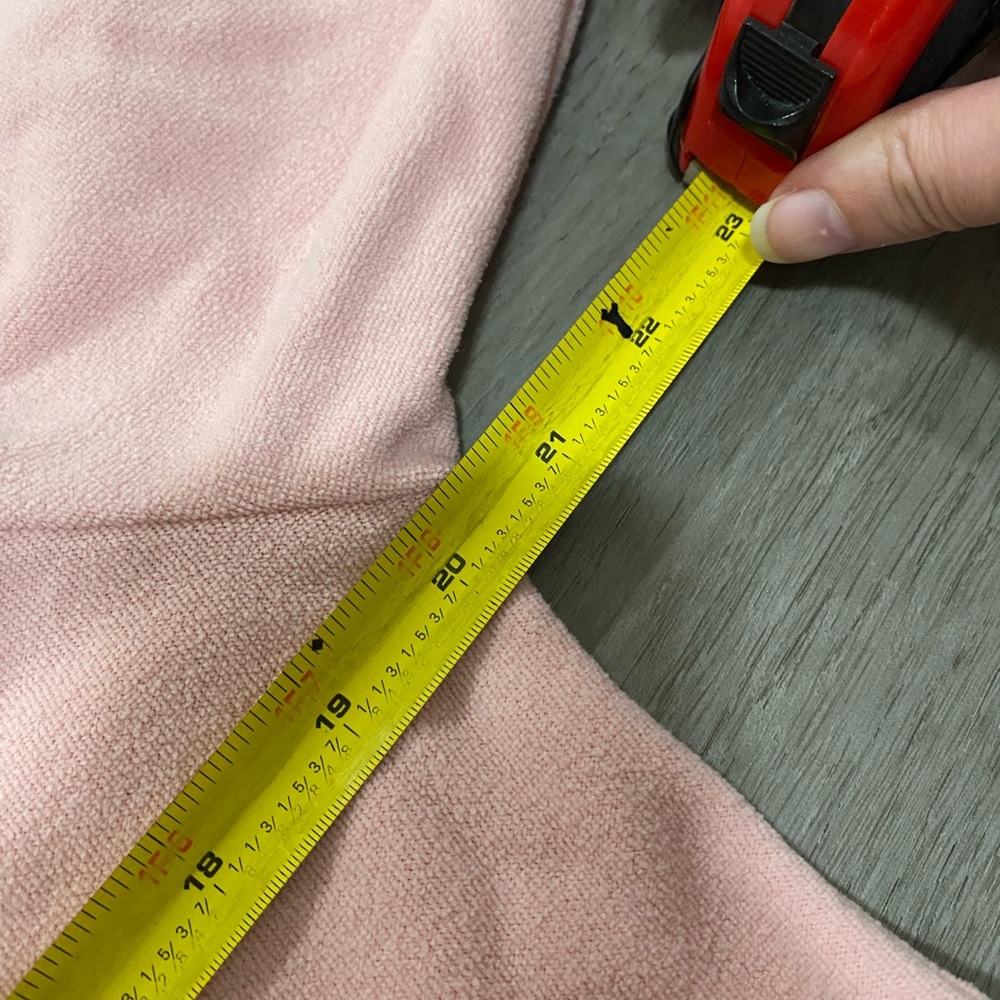 Dudley Stephens Valley V-neck in Terry Fleece Light Pink Size Medium - Picture 7 of 8